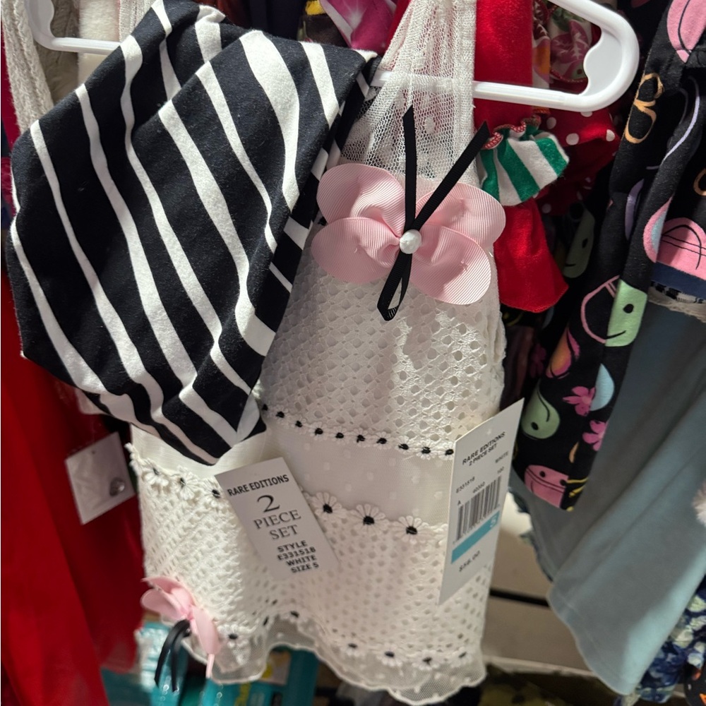 Rare Editions White and Pink Set NWT